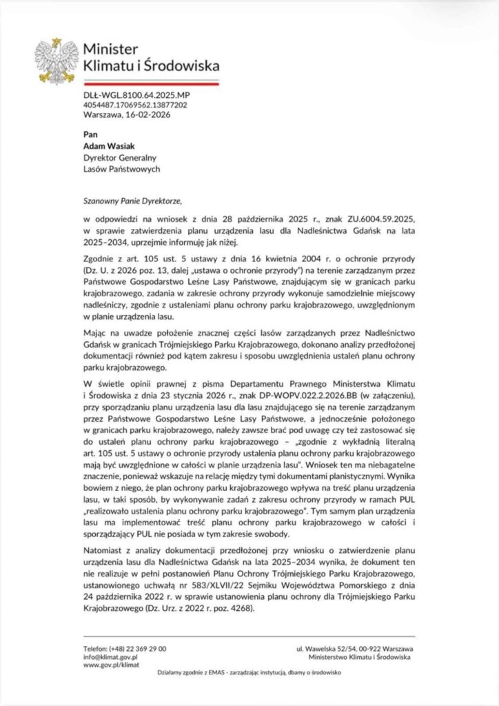 Pismo Ministerstwa ws PUL - link do załącznika